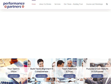 Tablet Screenshot of performancepartners.ie